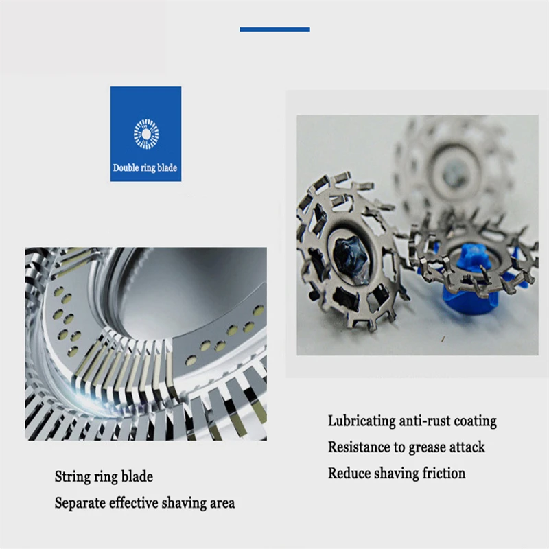 Полный средства ухода за кожей стирка Ротари 3D режущая головка электробритва