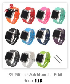 S/L силиконовый ремешок для Fitbit Alta/Alta HR Смарт часы фитнес Спорт Водонепроницаемый замена Браслет ремешок 16 цветов