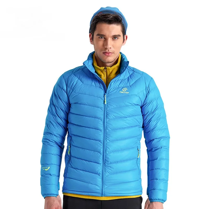 Tectop Autumn Winter Thick Warm Duck Down Jackets Men Lightweight Thermal Outdoor Hooded Coats Skiing Hiking S-XXXL |