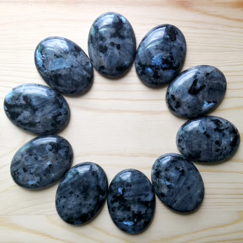Модные натуральный камень shimmerstone бусины для изготовления ювелирных изделий кабошон 30x40 мм 10 шт без hloe Шарм кольцо аксессуары