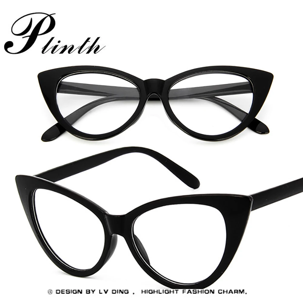 2019 Модные женские очки для глаз кошки оправа мужские Оптические ретро работы за компьютером прозрачные