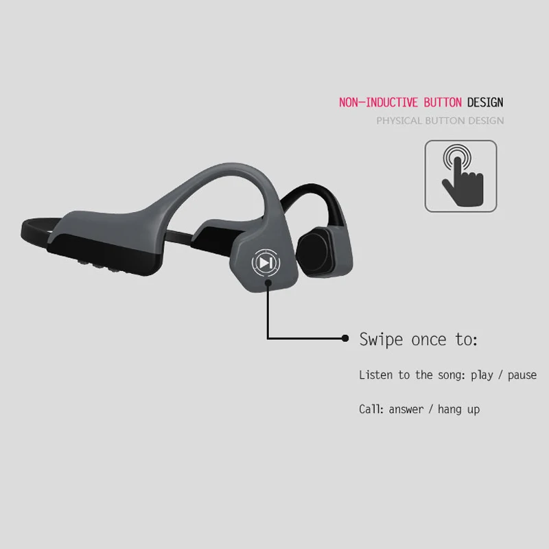 V8 беспроводные Bluetooth наушники с костной проводимостью гарнитура спортивные для