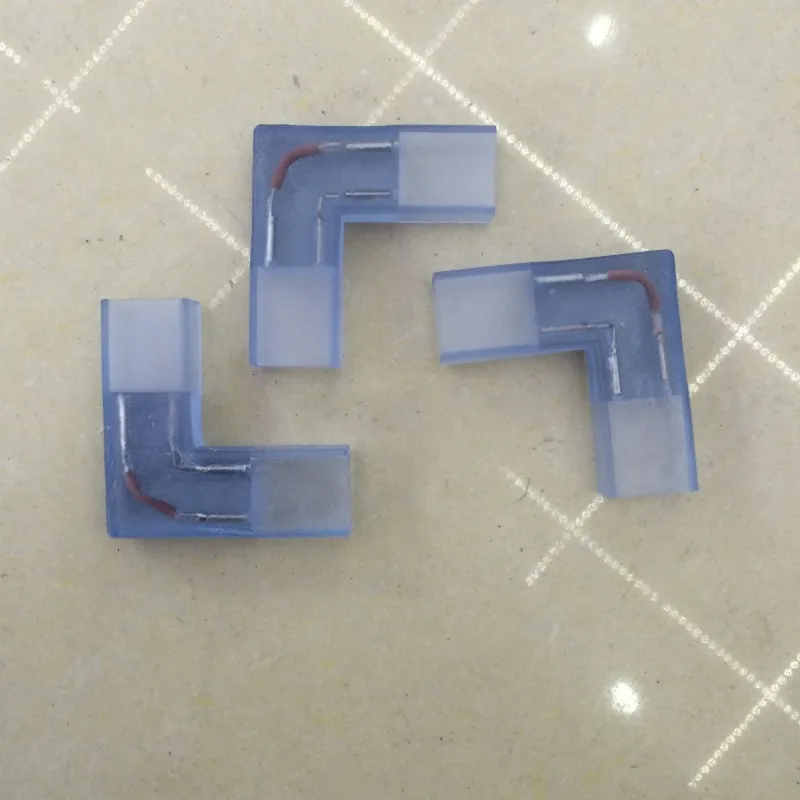 Новый 2 контактный l образный угловой разъем с медной иглой для светодиодной