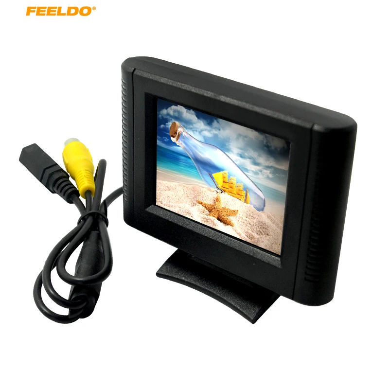 FEELDO 1 компл. Цифровой 2 5 дюймовый съемный RCA видео вид &quotTFT ЖК монитор для DVD