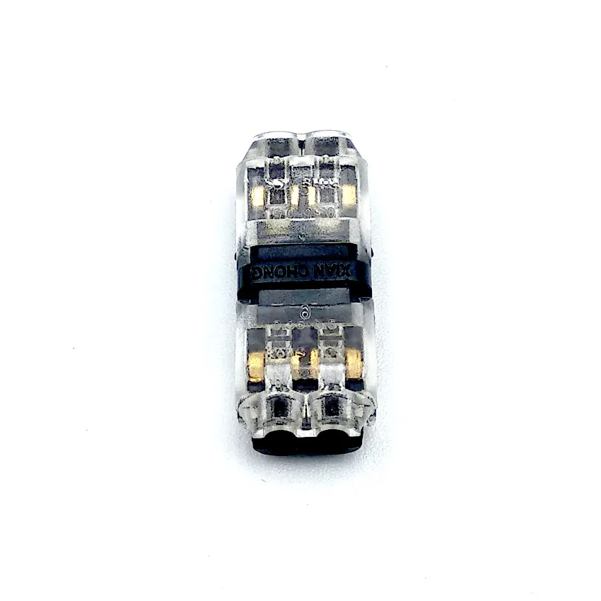 H2 Transparent 1 шт. 1/T тип 1pin/2pin скотч замок Быстрый Сращивание провода разъемы для терминалов обжимной Электрический автомобильный аудио 24-18AWG набор проводов - Цвет: H2 Transparent