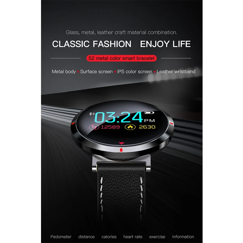 S2 Bluetooth Smart Watch Men Waterproof Smartwatch Heart Rate Monitoring reloj inteligente Watches For IOS Android | Электроника