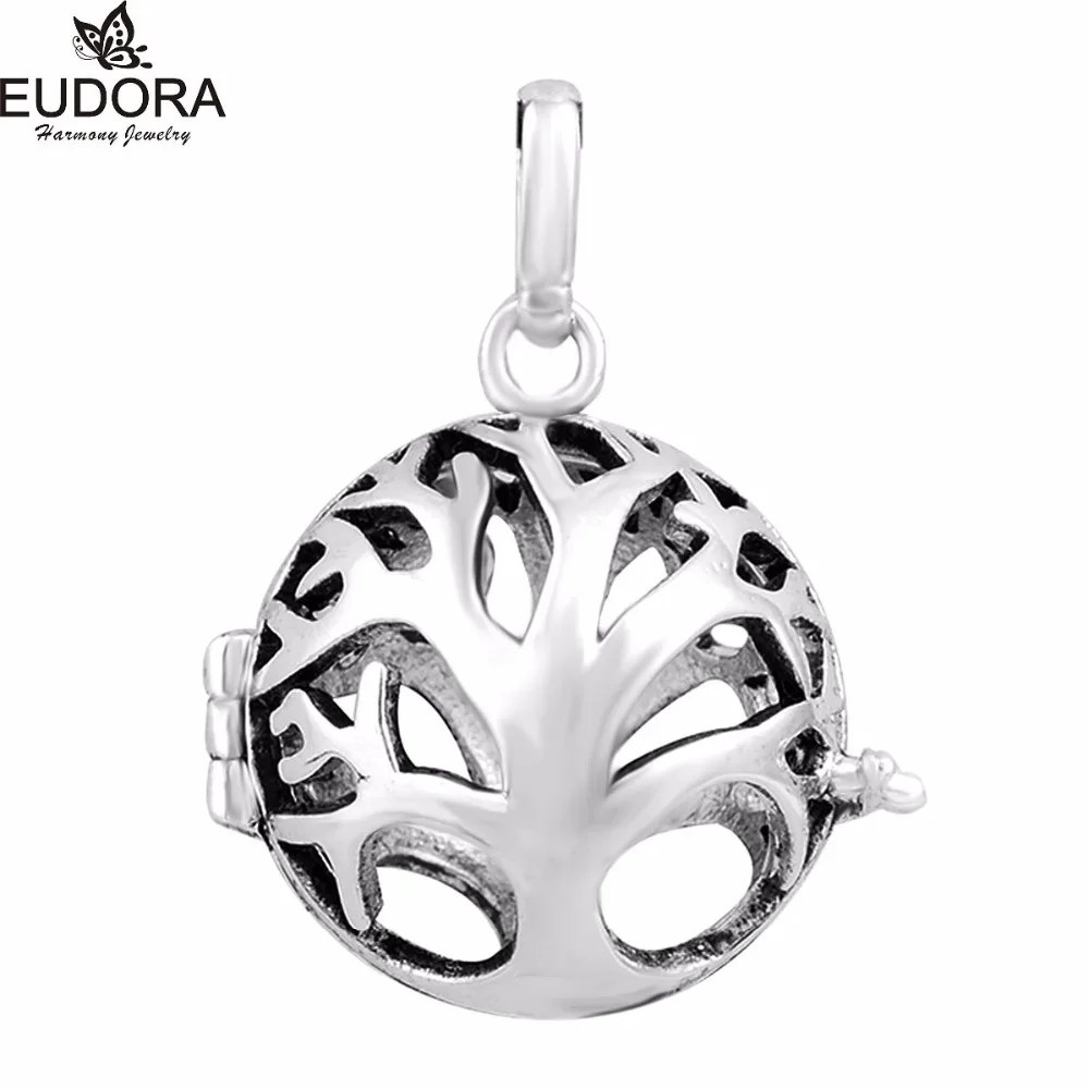 Розничная продажа 16 мм семейное дерево евдора гармония медальон шар клетка Мода