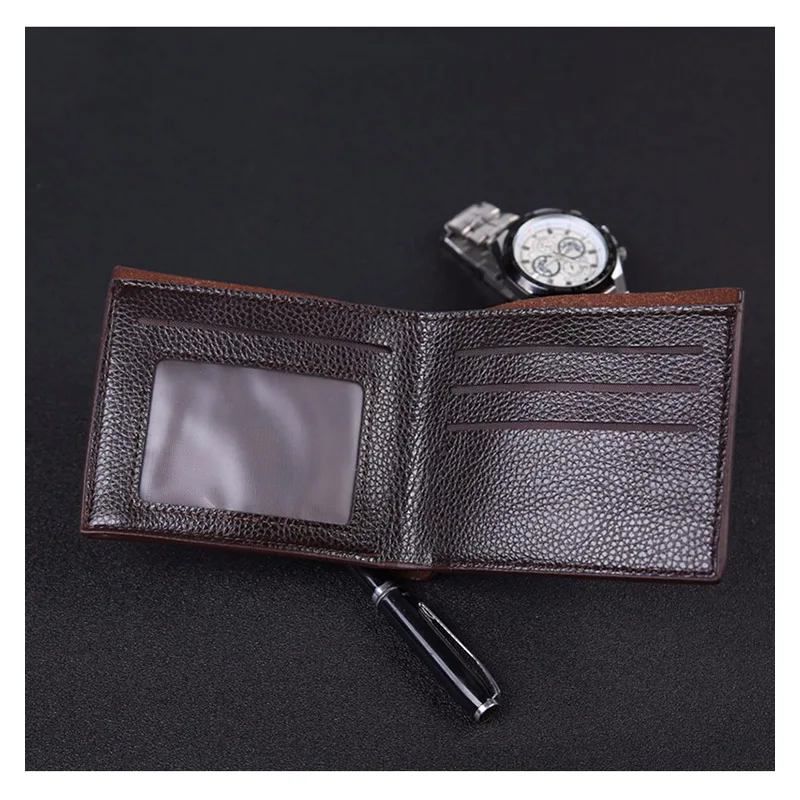 Модная сумка для паспорта короткий двойной мужской кошелек Прочный Повседневный