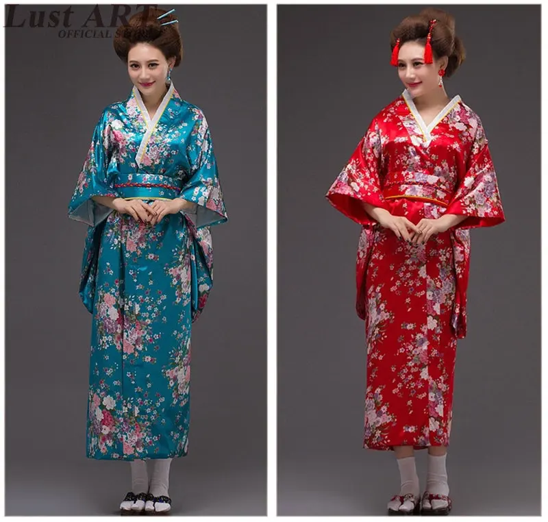 Женский костюм для косплея юката хаори японский гейши женский 2018 AA319|japanese kimono
