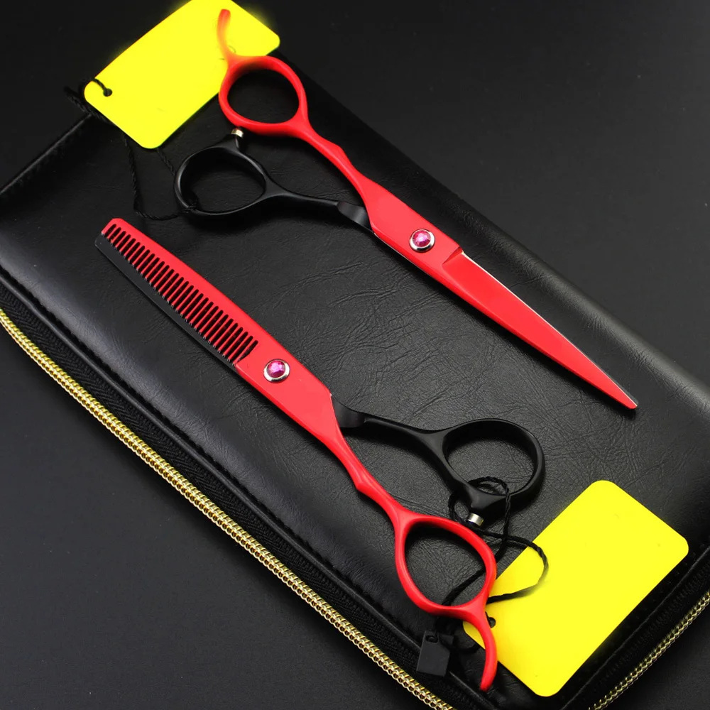 Ножницы для волос с левой рукой 6 дюймов ножницы стрижки парикмахерские