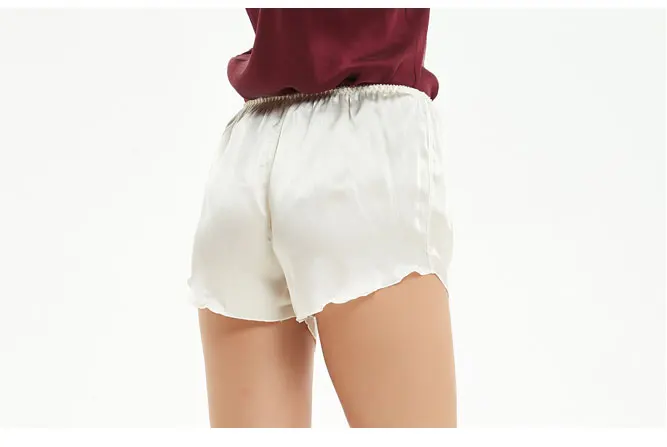 Женские шорты-Багажники из чистого шелка домашние безопасные свободные трусики