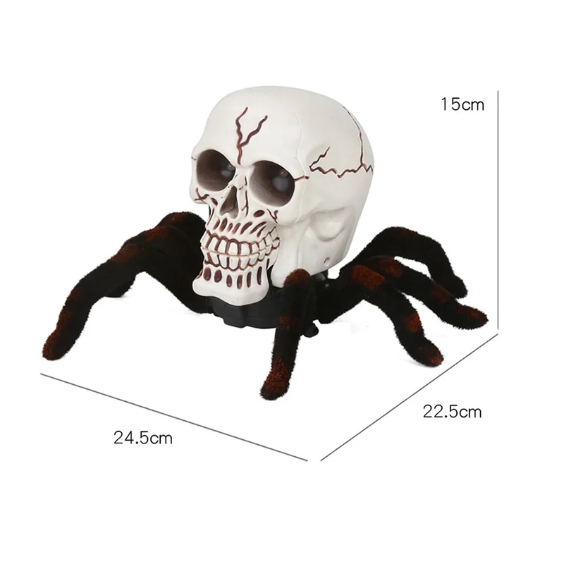 2019 New RC Tarantula Spider Toy Realistic Remote Control Skeleton Light Trick Terrifying Halloween | Игрушки и хобби