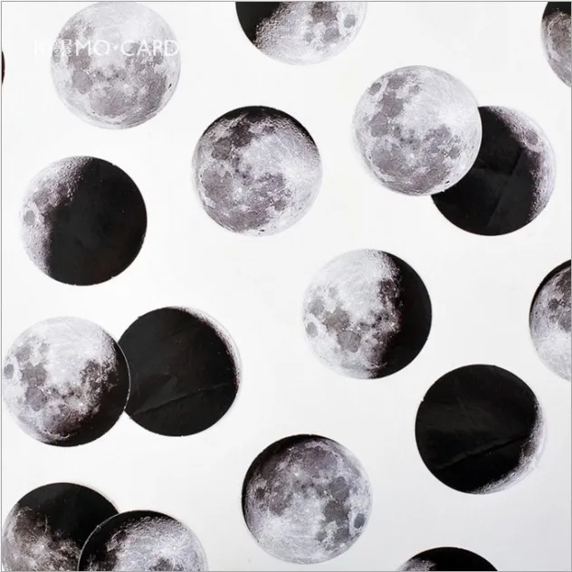 (46 шт./упак.) Декоративные наклейки Dark Moon Star самоклеящиеся DIY для дневника
