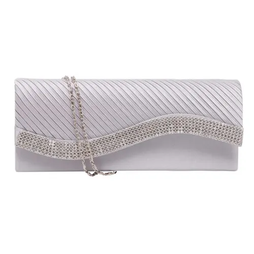 5A6007WHITE Модная женская сумочка, стразы, вечерняя сумочка, клатч, свадебный кошелек, кошелек - Цвет: 5A6007WHITE