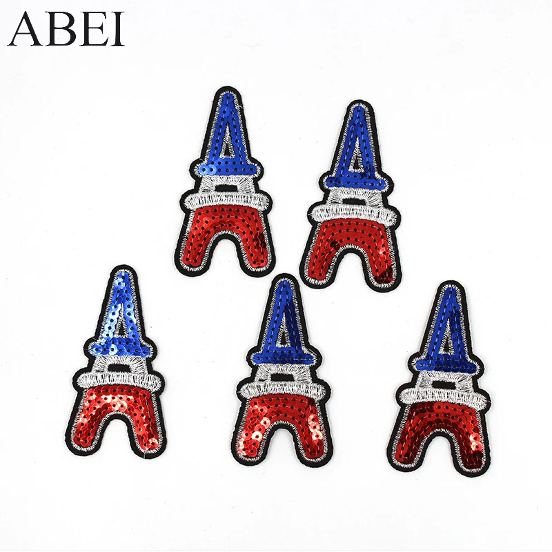 10 шт./лот вышитый значок для одежды с блестками аппликация по утюгу Diy Лоскутные