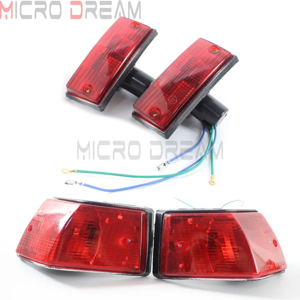 4x красная Передняя и задняя лампа мигалка указатель поворота для Vespa P PX VSX VNX