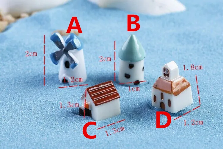 Ветряная мельница дом мох микро Пейзаж украшения мульти-декор для мяса