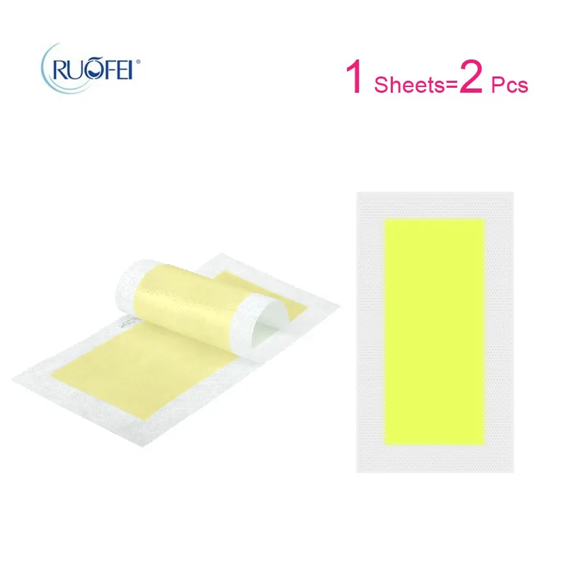 3 листов = 6 шт. удаления волос Двусторонняя депиляции Красота Эпилятор Восковая