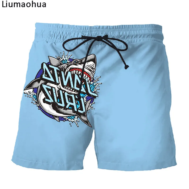 

Liumaohua 2019 Summer Newest Men Shorts 3D Printed Santa Cruz Shaka Hand Unisex Casual Hot Sale Shorts Street Style