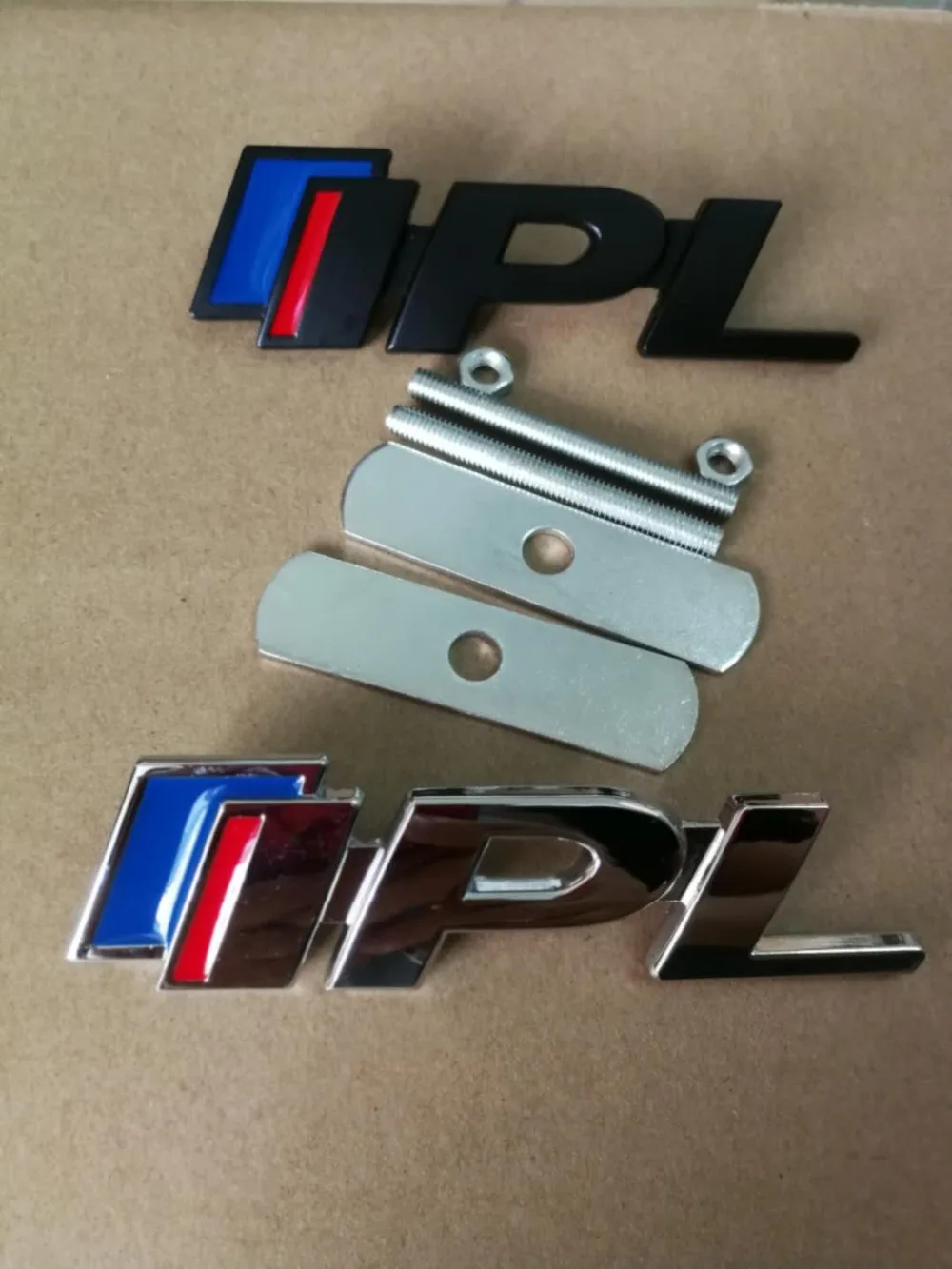 1X IPL хромированная черная металлическая наклейка эмблема для радиатора Infiniti Q50 Q50L