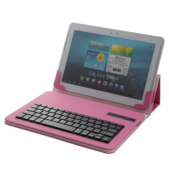 Универсальный Съемный Bluetooth клавиатура PU чехол для HP Slate 10 HD Lenovo Miix2 Samsung galaxy tab 4 SM 535