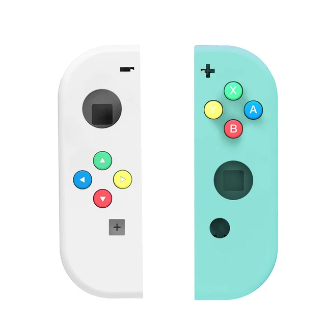 L-White R-Green Сменный корпус для nintendo Switch NS Joy Con, чехол для пульта дистанционного управления, джойстик для джойстика, чехол для корпуса - Цвет: L-White R-Green