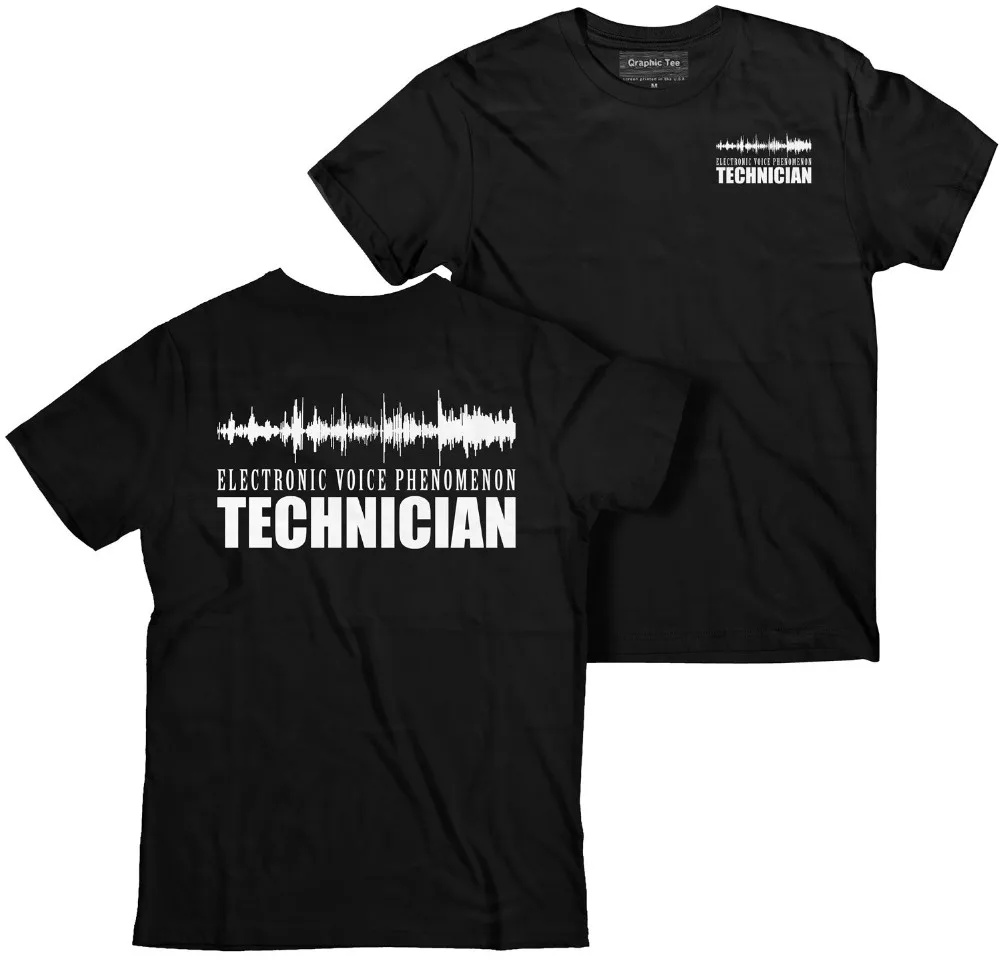 

Hot Sale Fashion EVP T-shirt, Glow In The Dark, Electronic Voice Phenomenon T-shirt, Paranormal Print Casual T-Shirt Men Brand