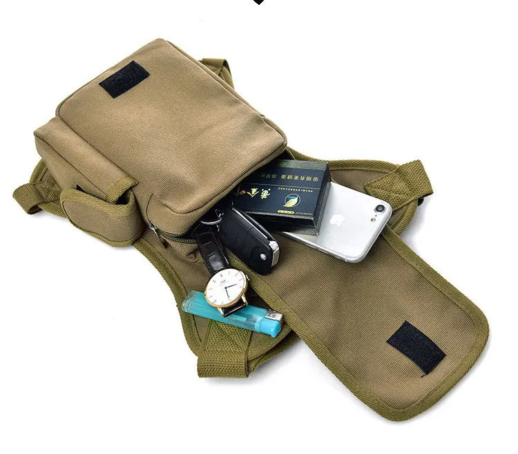 Холщовая поясная сумка для мужчин Muslera Militar Fanny Pack Belt Bum Heuptas Leg Heuptasje Bumbag Бедро Bolsa Cintura для живота LB04