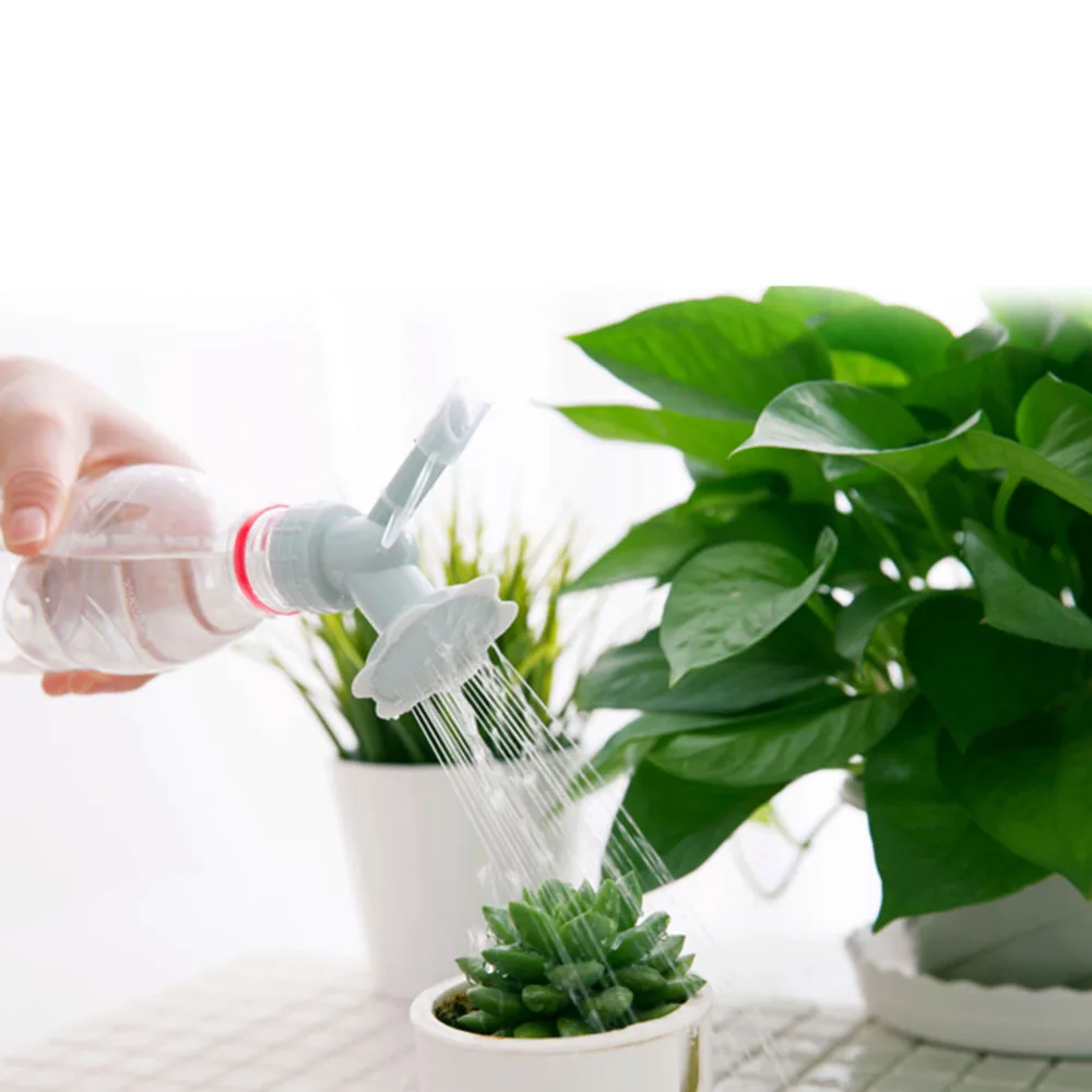 1 шт. бытовой Лейка длинный рот двойной головкой насадка опрыскивателя в горшке