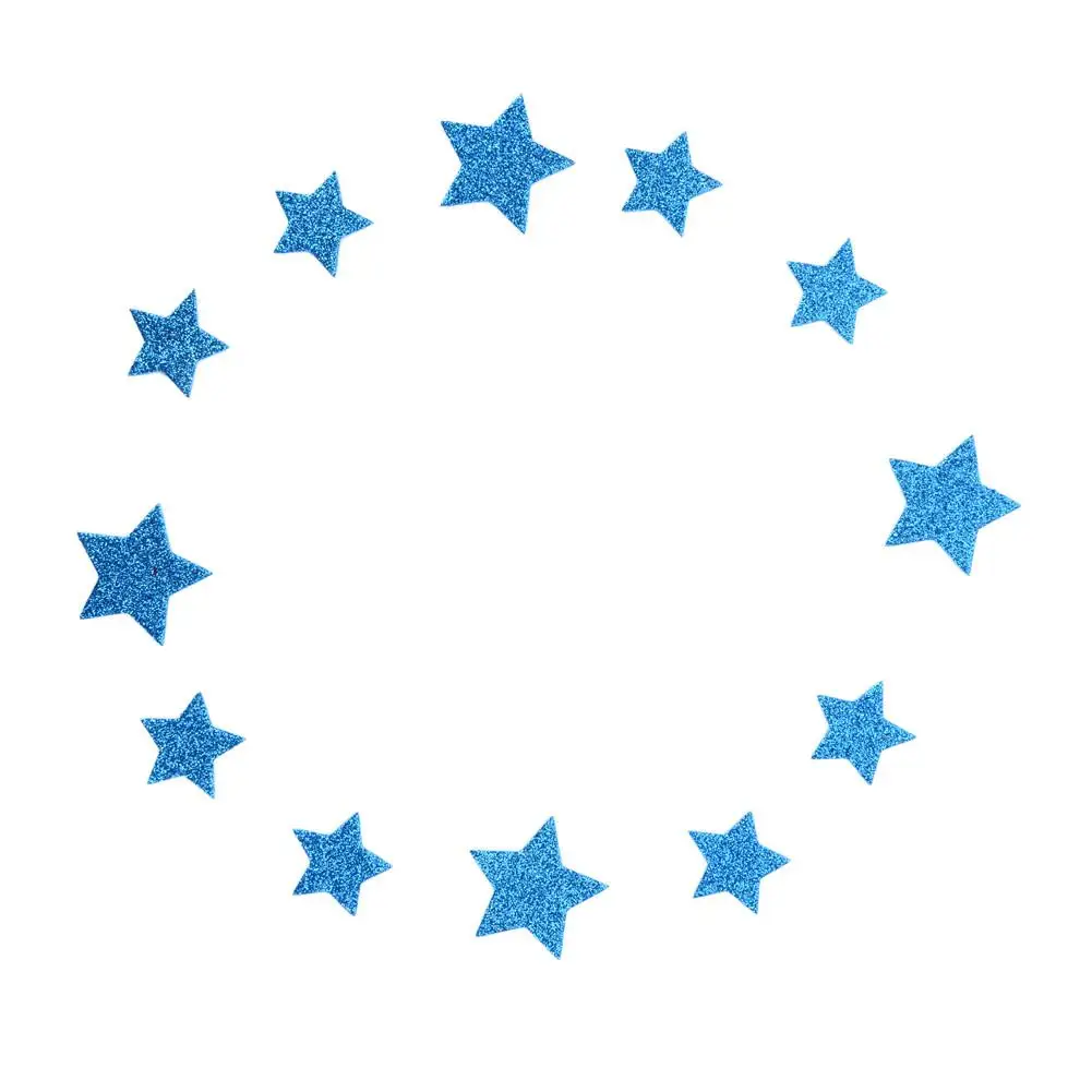 Blue Star Украшение для торта в форме звезды для свадьбы, дня рождения, свадебной вечеринки, декоративные предметы - Цвет: Blue Star
