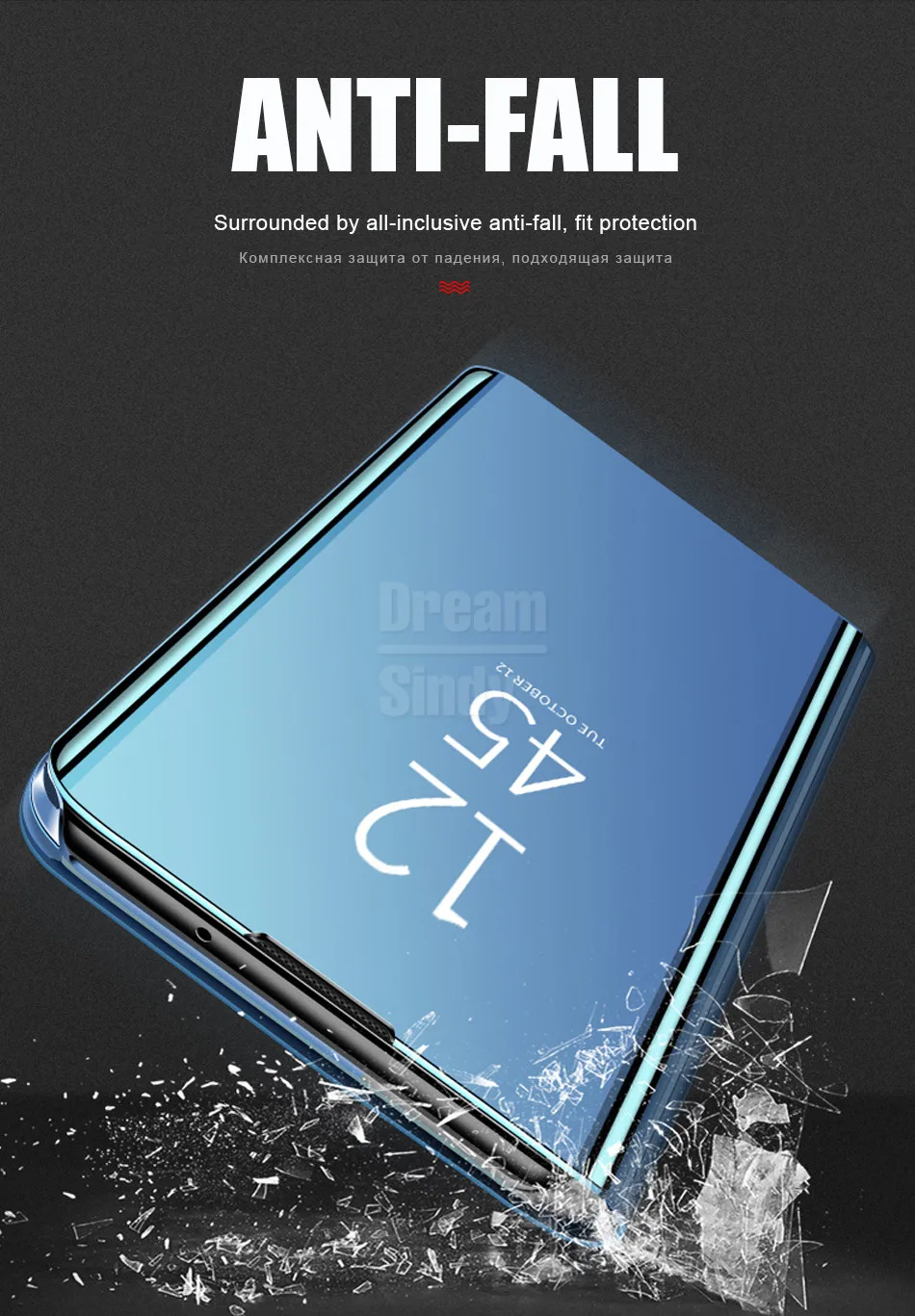 Роскошный умный флип-чехол для samsung S7 Edge S10 S8 S9 Plus S10e противоударный чехол Note 8 9 чехол для телефона