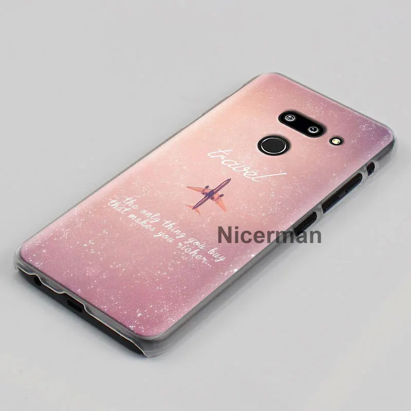 Чехол для телефона LG G6 G7 Plus G8 ThinQ V40 V50 ThinQ жесткий чехол из поликарбоната карта мира план путешествий Чехол Coque Capa