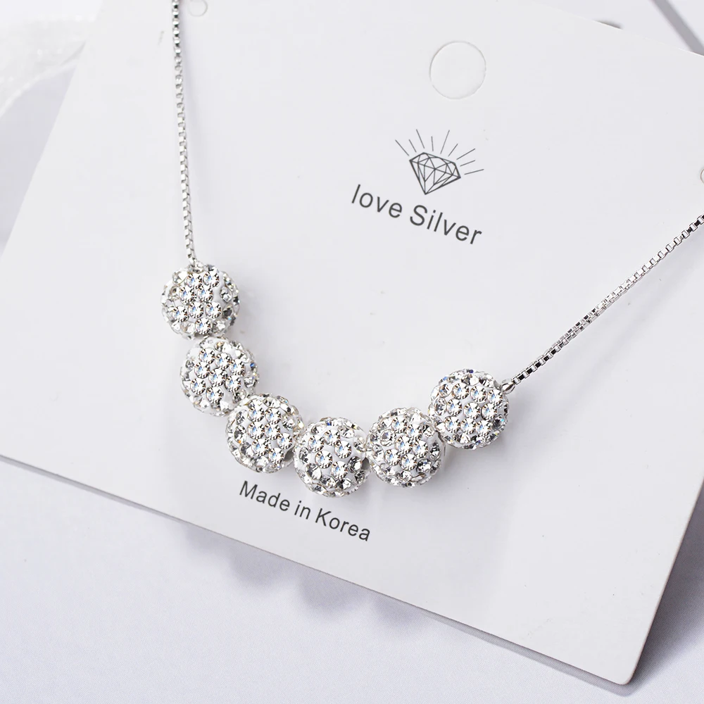 6 шт. женский браслет из серебра 925 пробы с бусинами | Украшения и аксессуары