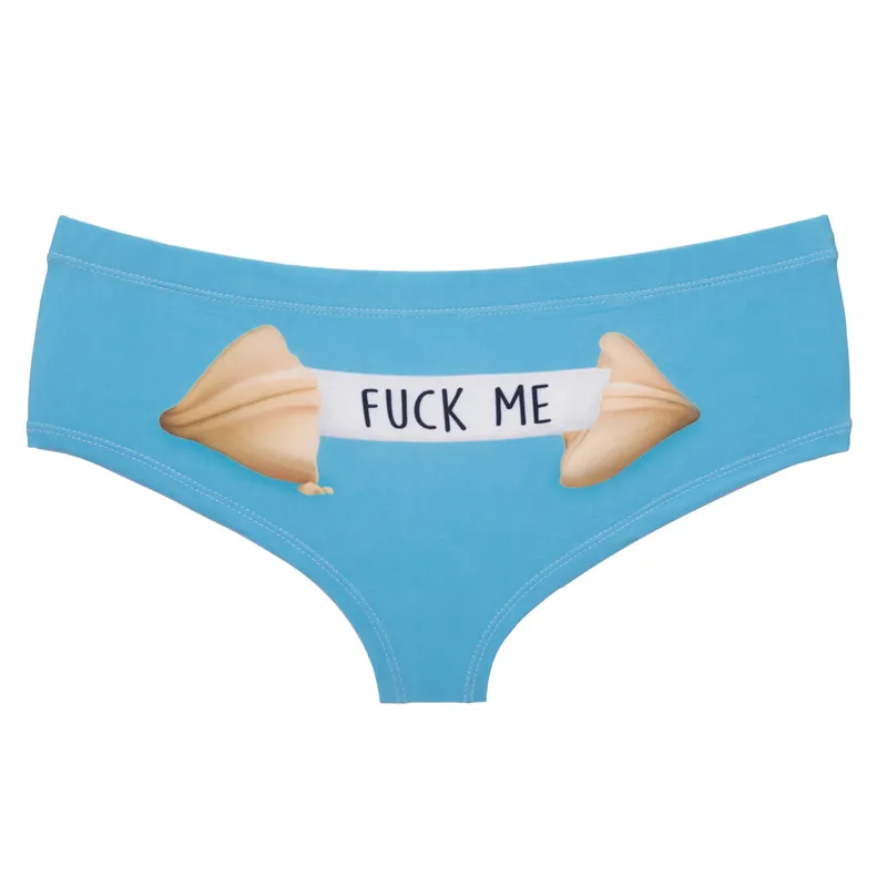 

DeanFire Fortune Cookie Letters Funny Print Panties Sexy Underwear Super Soft Kawaii Lovely Push Up Women Briefs Lingerie Thong