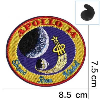 Космический Apollo Mission Patch эмблемы VOYAGER BACK SPACE коллаж астронавт космический костюм программа сувенирная нашивка значок - Цвет: YC08