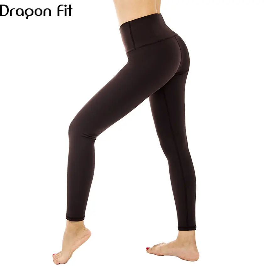 Леггинсы для йоги Dragon Fit женские леггинсы с внутренним карманом Lulu спортивные