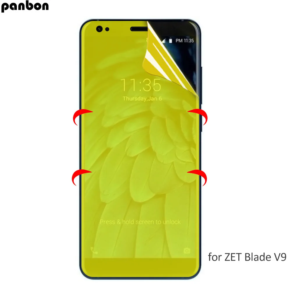 Гидрогелевая пленка для ZTE Axon 10 Pro мягкая нано из ТПУ защиты экрана Blade V10 V9 A7