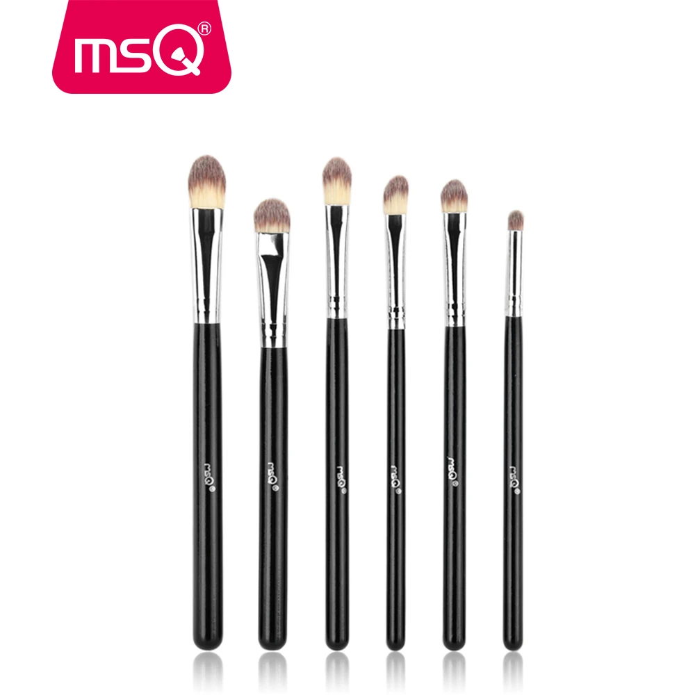 Набор кистей для макияжа MSQ 6 шт. профессиональная кисть теней век растушевка