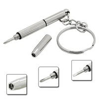3 in1 eyeglass screwdriver sunglass watch repair kit with keychain portable screwdriver hand tools