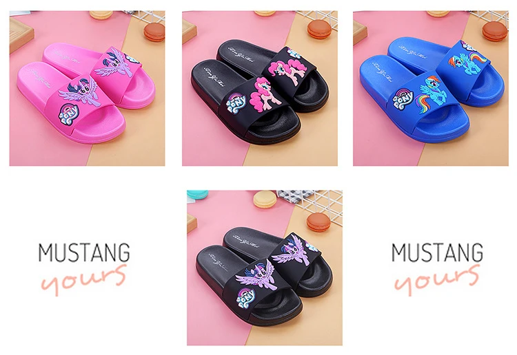 Милые летние тапочки для девочек детские тапочки chinelo мультфильм дружба Is Magic детские шлепанцы Zapatillas bebe детские Тапочки