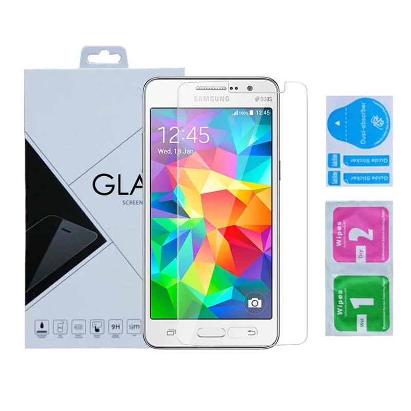 2.5D Круглый Край 9 H Твердость Закаленное стекло протектор экрана для samsung Grand Prime с