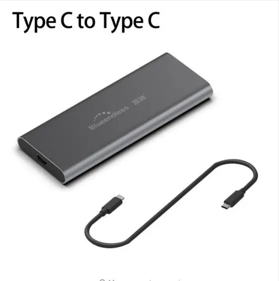 Портативный SSD PCIe M.2 NVMe чехол type C 3,1 чехол 2,5 'алюминиевый внешний корпус для хранения USB жесткий диск Caddy твердотельный чехол - Цвет: M280N-1C-C