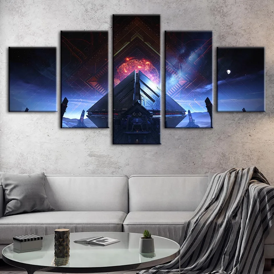 Домашний декор Hd печать постер Destiny 2 картины настенный пейзаж искусственная