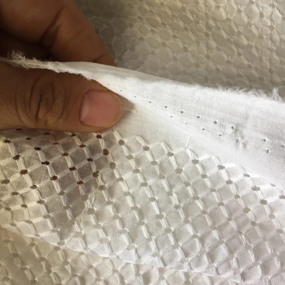 DIY рубашка платье ткань белая медь цветок квадратный круглый Феникс узор тонкий полый вышитый хлопок ткань ширина 135 см S0277N