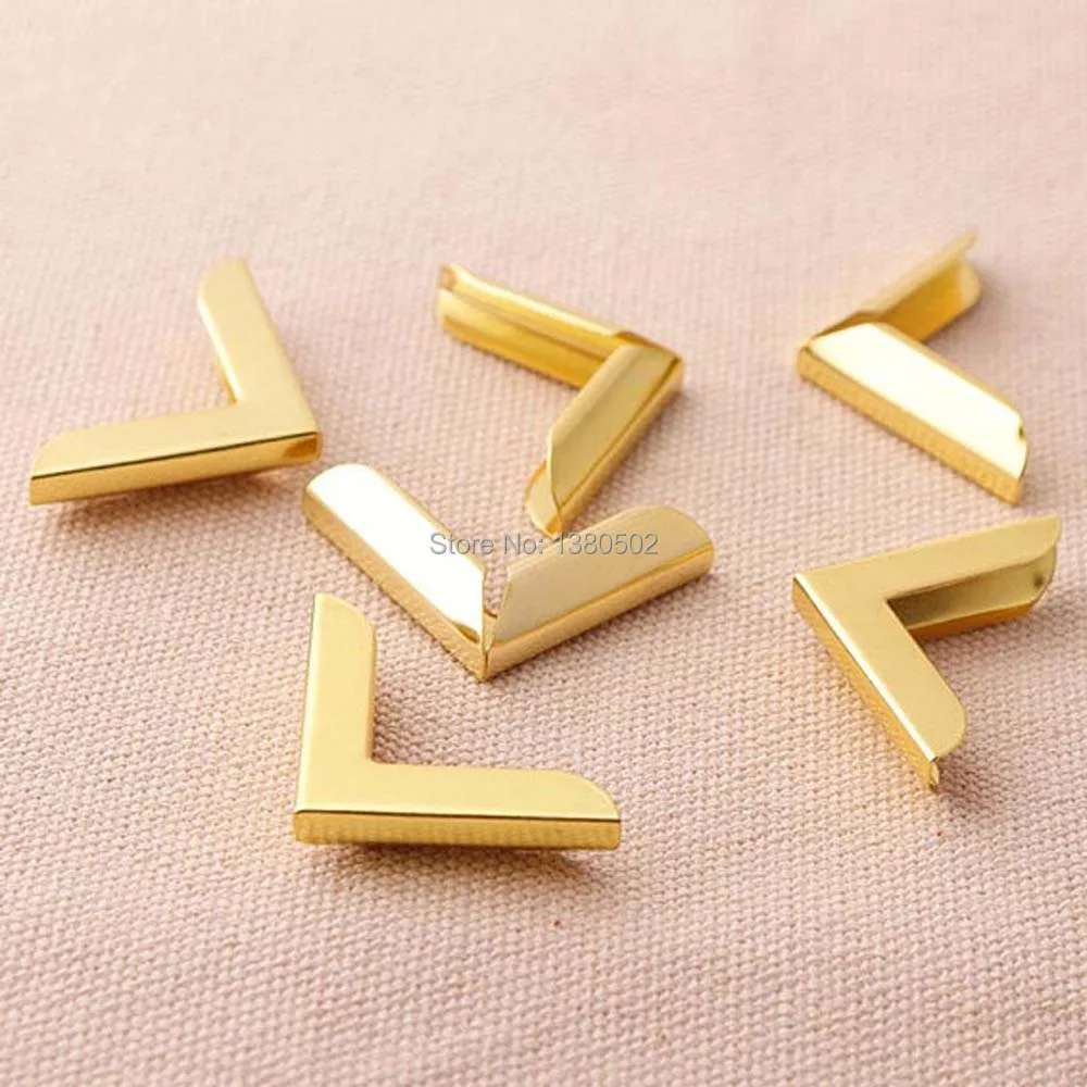 20pcs 32mm gold color Scrapbooking corner protectors metal note book decoration | Дом и сад