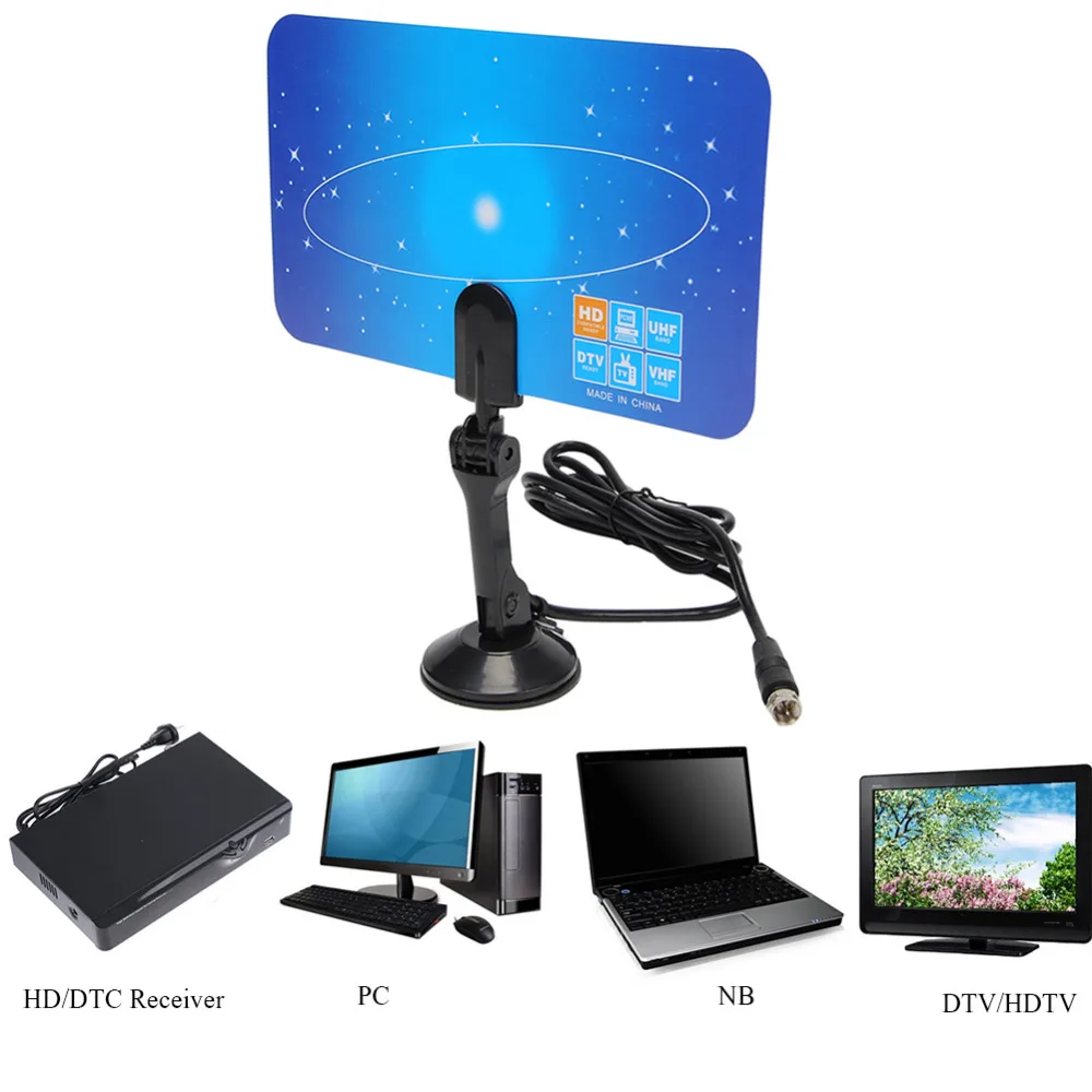 Цифровая ТВ-антенна высокого разрешения UHF/VHFPC домашняя цифровая HD TV D Box линейная