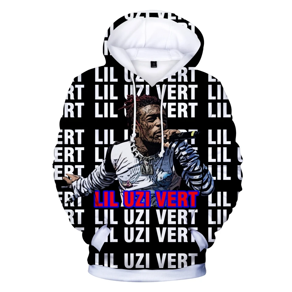 Толстовка Rapper LIL UZI VERT с 3D принтом для мужчин и женщин модная в стиле хип хоп