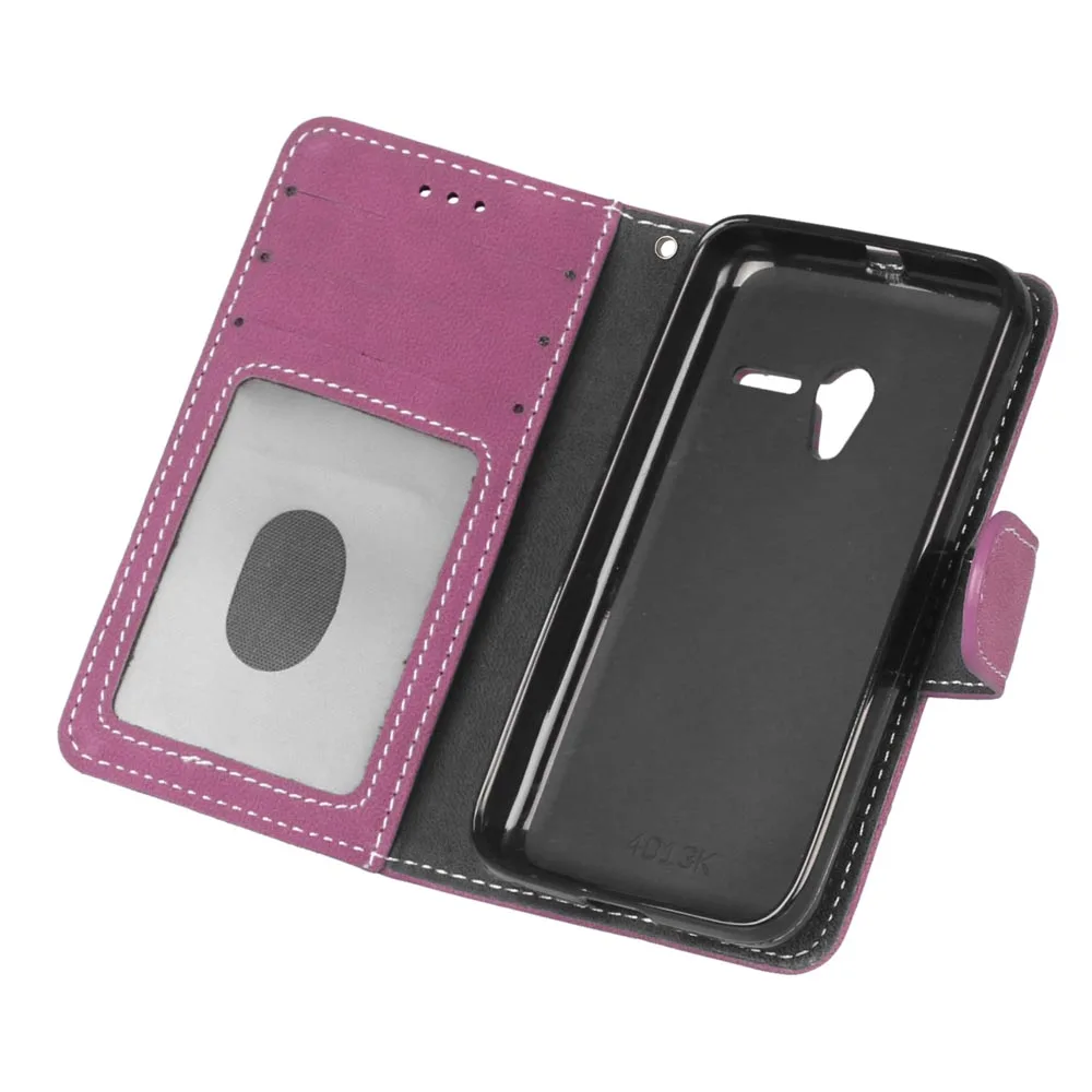 Чехол для Alcatel One Touch Pixi 3 4,0 дюймов 4050A 4013X 4013D Флип кожаный магнитный чехол для телефона кошелек с держатель для карт сумка
