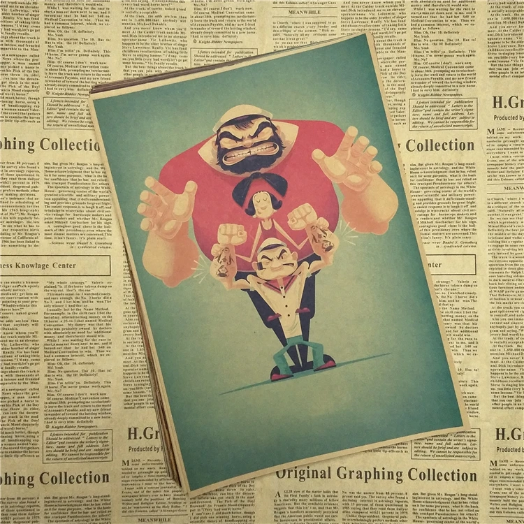 Попью моряк с Бетти бооп/классический фильм/крафт-бумага/плакат для бара/Ретро