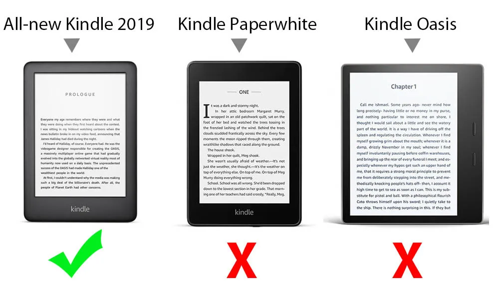 Чехол для электронной книги Amazon All-new Kindle 2019 10th 6 дюймов из искусственной кожи